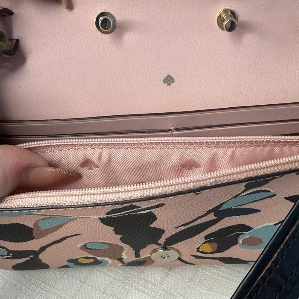 Kate Spade Cameron Paper Rose Saffiano Leather Crossbody Purse Shoulder Bag - Picture 8 of 10